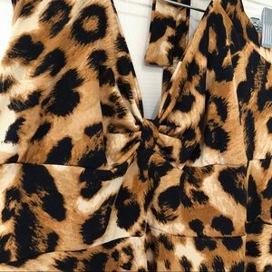Demi Loon Dresses - Demi Loon Leopard Pin Up Halter Dress Demi Loon Dresses - Demi Loon Leopard Pin Up Halter Dress